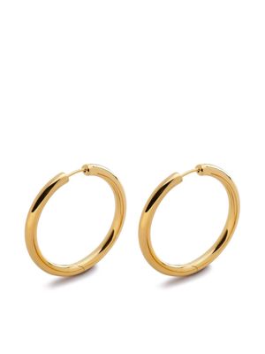 Monica Vinader Essential large hoop earrings - Gold