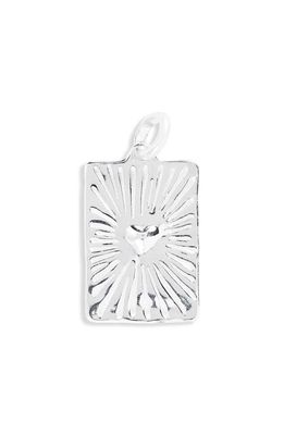 Monica Vinader Heart Pendant in Sterling Silver