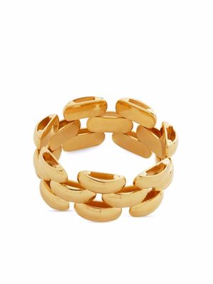 Monica Vinader Heirloom woven chain ring - Gold