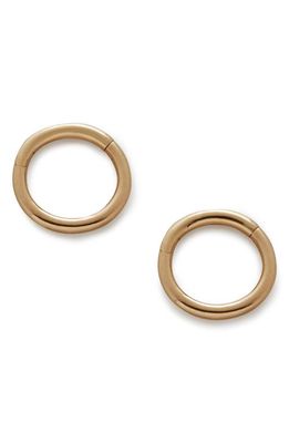 Monica Vinader Infinity Mini Huggie Hoop Earrings in Gold