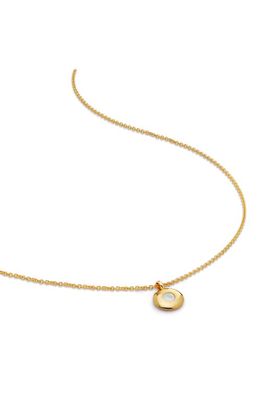 Monica Vinader June Birthstone Moonstone Pendant Necklace in 18K Gold Vermeil/June
