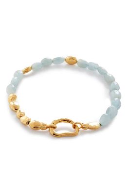 Monica Vinader Keshi Pearl Bracelet in 18Ct Gold Vermeil On Sterling
