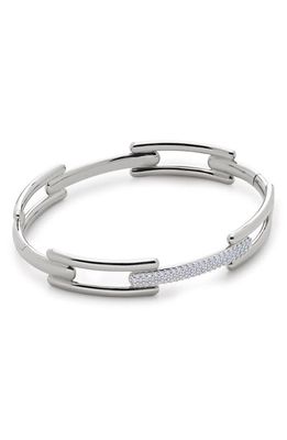 Monica Vinader Lab Created Pavé Diamond Bangle in Sterling Silver