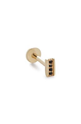 Monica Vinader Linear Semiprecious Stone Bar Single Stud Earring in 14Kt Solid Gold