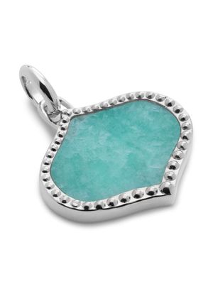 Monica Vinader Lotus amazonite pendant charm - Silver