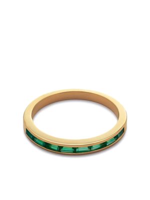 Monica Vinader Mini Baguette Half Eternity ring - Gold