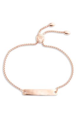 Monica Vinader Mini Havana Friendship Chain Bracelet in Rose Gold