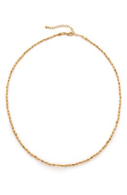 Monica Vinader Mini Nugget Necklace in 18Ct Gold Vermeil On Silver