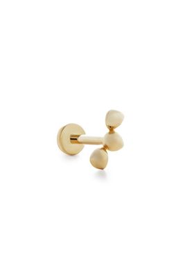 Monica Vinader Nura Mini Pebble Cluster Single Stud Earring in 14Kt Solid Gold