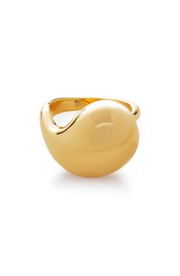 Monica Vinader Nura Wrap Ring in 18Ct Gold Vermeil/Ster Silver