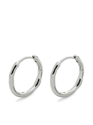 Monica Vinader Siren hoop earrings - Silver