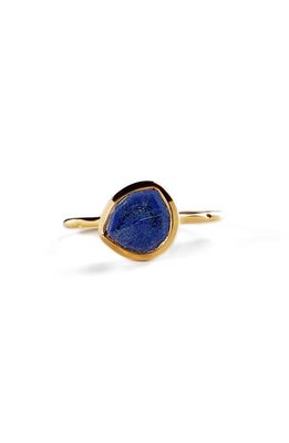 Monica Vinader Siren Semiprecious Stone Stacking Ring in 18Ct Gold On Sterling Silver