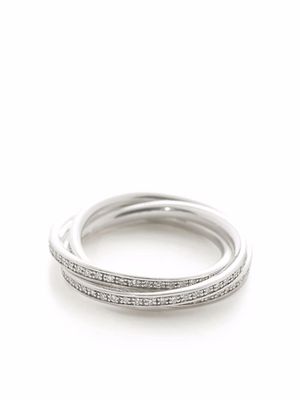 Monica Vinader sterling silver diamond wedding ring