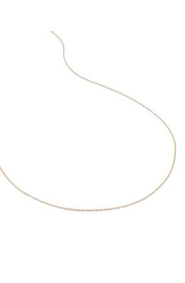 Monica Vinader Super Fine Chain Necklace in 14K Solid Gold
