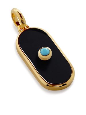 Monica Vinader Tablet Onyx pendant charm - Gold