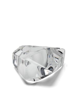 Monies Florus transparent ring - Silver