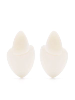 Monies Noctis bone earrings - White