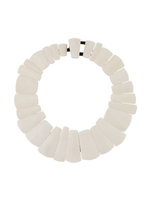 Monies structured statement necklace - White