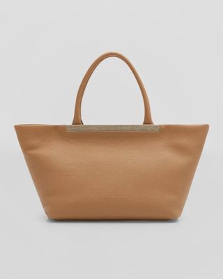 Monili Leather Tote Bag