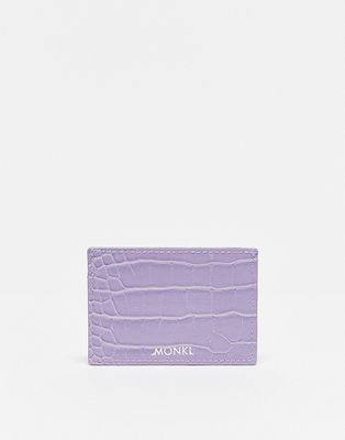 Monki card holder case in lilac-Purple