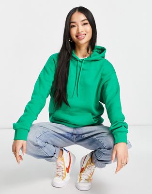 Monki cotton hoodie in bright green - MGREEN