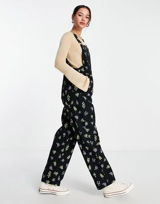 Monki overalls in all over floral print-Multi