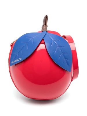 Monnalisa apple-shaped shoulder bag - Red
