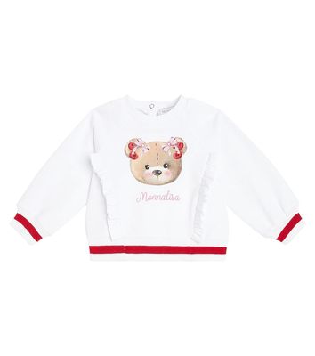Monnalisa Baby cotton-blend jersey sweatshirt