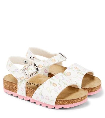 Monnalisa Baby floral sandals