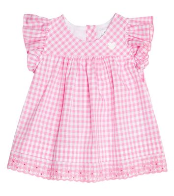 Monnalisa Baby gingham cotton dress