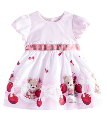 Monnalisa Baby printed cotton dress