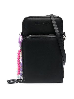 Monnalisa bead-detail shoulder bag - Black