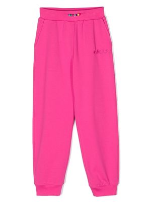 Monnalisa bead-detailing track pants - Pink