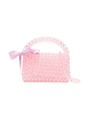 Monnalisa beaded shoulder bag - Pink