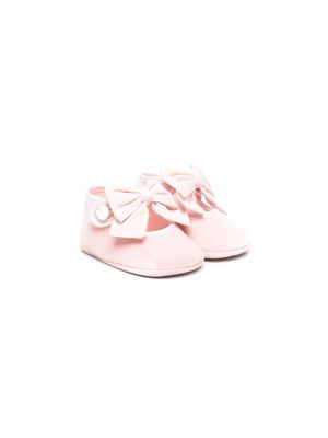 Monnalisa bow-detail ballerina shoes - Pink