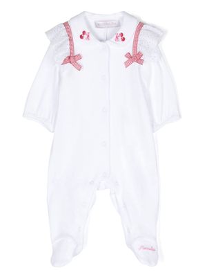 Monnalisa bow-detail cotton pyjamas - White