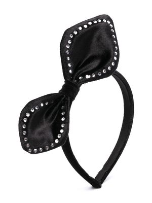 Monnalisa bow-detail head band - Black