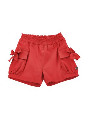 Monnalisa bow-detail shorts - Red