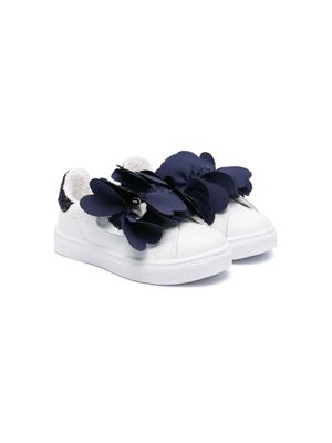 Monnalisa bow-detailing leather sneakers - White