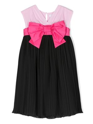 Monnalisa bow-detailing sleeveless dress - Black