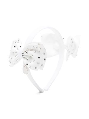 Monnalisa bow-embellished head band - White