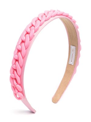 Monnalisa chain-link detail headband - Pink