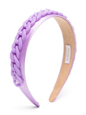 Monnalisa chain-link detail headband - Purple