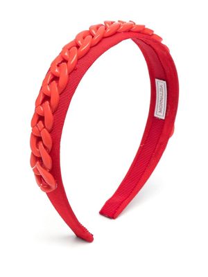 Monnalisa chain-link detail headband - Red