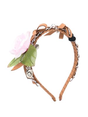 Monnalisa charm-embellished headband - Brown