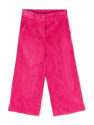Monnalisa corduroy wide-leg trousers - Pink