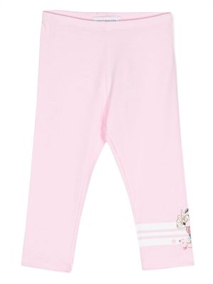 Monnalisa cotton jersey leggings - Pink