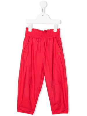 Monnalisa cotton tapered trousers