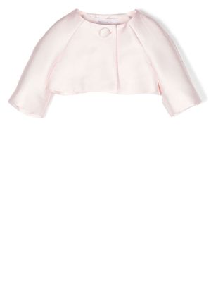 Monnalisa cropped longs-sleeve jacket - Pink