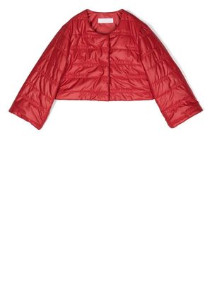 Monnalisa cropped puffer jacket - Red